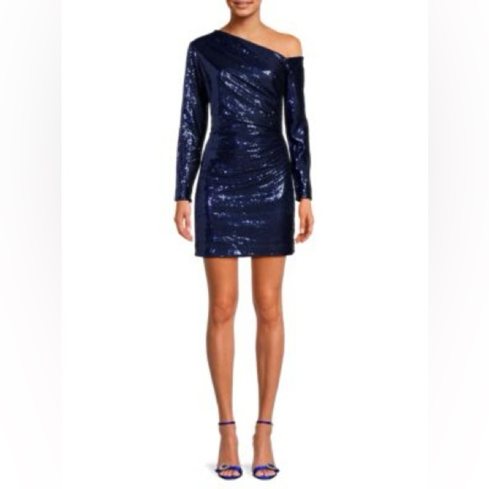 REISS Tamara Sequin Mini Dress (D7)